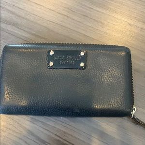 Black Kate Spade Wallet with Gold Accents!